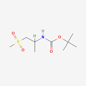 Structure - Tert-butyl n-(1-methanesulfonylpropan-2-yl)carbamate