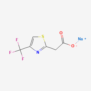 Structure - Sodium 2-[4-(trifluoromethyl)-1,3-thiazol-2-yl]acetate