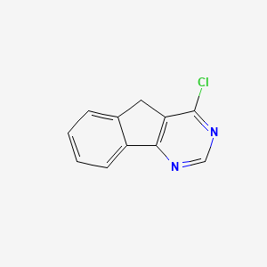 Structure - 4-Chloro-5H-indeno[1,2-d]pyrimidine