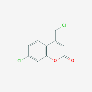 Structure - 7-Chloro-4-(chloromethyl)-2H-chromen-2-one