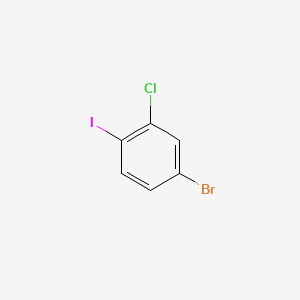 Structure - 4-Bromo-2-chloro-1-iodobenzene, 97%