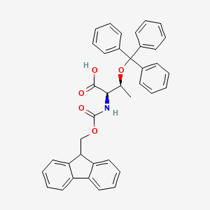 Structure - Fmoc-D-Thr(Trt)-OH