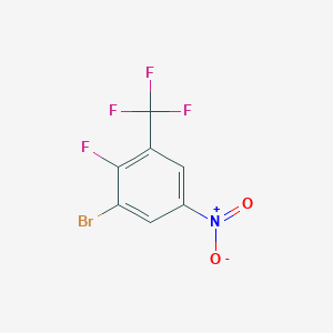 Structure - 1-Bromo-2-fluoro-5-nitro-3-(trifluoromethyl)benzene, 98%
