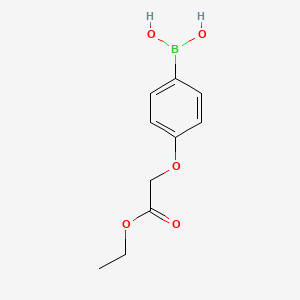 Structure - 4-(2-Ethoxy-2-oxoethoxy)phenylboronic acid, 98%