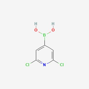 Structure - 2,6-Dichloropyridine-4-boronic acid, 97%