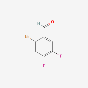 Structure - 2-Bromo-4,5-difluorobenzaldehyde, 97%