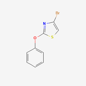 Structure - 4-Bromo-2-phenoxythiazole, 98%