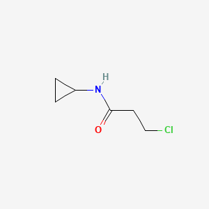 Structure - 3-Chloro-n-cyclopropylpropanamide, 95%