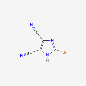 Structure - 2-bromo-4,5-dicyano-1H-imidazole, 97%