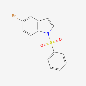 Structure - 5-Bromo-1-(phenylsulfonyl)indole, 95%