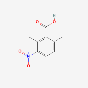 Structure - 2,4,6-Trimethyl-3-nitrobenzoic acid, 95%