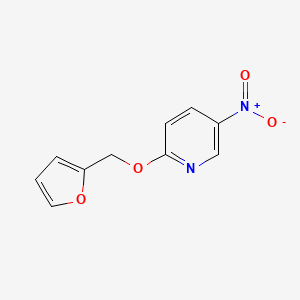 Structure - 2-(Furan-2-ylmethoxy)-5-nitro-pyridine, 95%