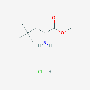 Structure - Methyl 2-amino-4,4-dimethylpentanoate hydrochloride, 95%