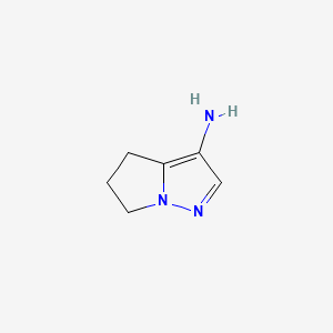 Structure - 5,6-Dihydro-4h-pyrrolo[1,2-b]pyrazol-3-amine, 95%