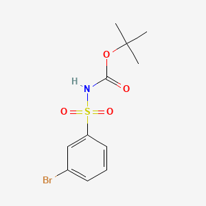 Structure - tert-Butyl 3-bromophenylsulfonylcarbamate, 95%