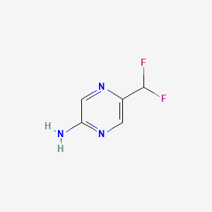Structure - 5-(Difluoromethyl)pyrazin-2-amine, 95%