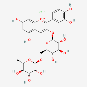 Structure - Cyanidin-3-o-rutinoside chloride, 95%