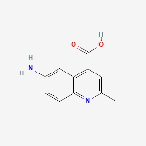 Structure - 6-Amino-2-methyl-quinoline-4-carboxylic acid, 95%