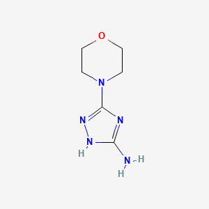 Structure - 5-(4-Morpholinyl)-1h-1,2,4-triazol-3-amine, 95%