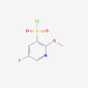 Structure - 5-Fluoro-2-methoxypyridine-3-sulfonyl chloride, 95%