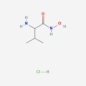 Structure - 2-Amino-n-hydroxy-3-methylbutanamide hydrochloride, 95%