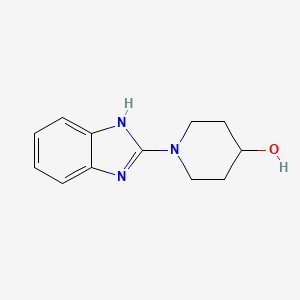 Structure - 1-(1H-Benzoimidazol-2-yl)-piperidin-4-ol, 95%