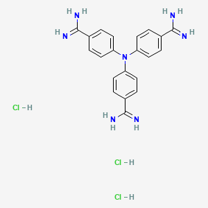 Structure - 4,4',4''-Nitrilotribenzimidamide trihydrochloride, 95%