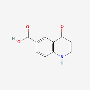 Structure - 4-Hydroxy-quinoline-6-carboxylic acid, 95%