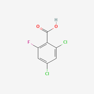 Structure - 2,4-Dichloro-6-fluorobenzoic acid, 97%