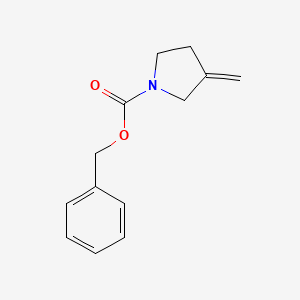 Structure - 1-Cbz-3-methylenepyrrolidine, 97%