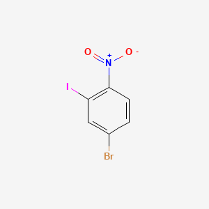 Structure - 4-Bromo-2-iodo-1-nitrobenzene, 97%