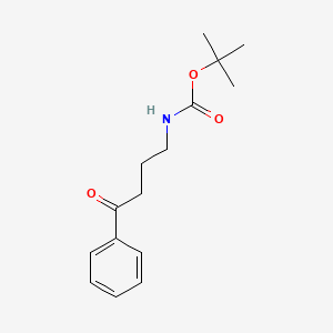 Structure - tert-Butyl (4-oxo-4-phenylbutyl)carbamate, 96%