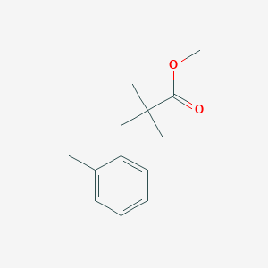 Structure - Methyl 2,2-dimethyl-3-(o-tolyl)propanoate, 95%