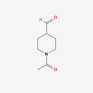 Structure - 1-Acetylpiperidine-4-carbaldehyde, 95%
