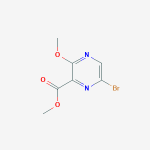 Structure - Methyl 6-bromo-3-methoxypyrazine-2-carboxylate, 95%