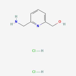 Structure - [6-(Aminomethyl)pyridin-2-yl]methanol dihydrochloride, 95%