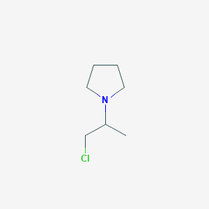 Structure - 1-(2-Chloro-1-methylethyl)pyrrolidine hydrochloride, 95%