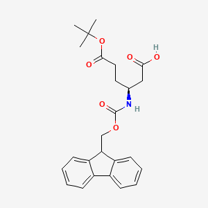 Structure - Fmoc-l-beta-homoglutamic acid 6-tert-butyl ester, 98%