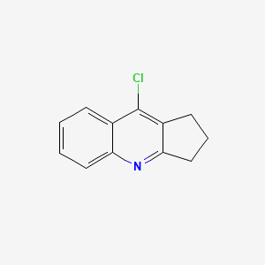 Structure - 9-Chloro-2,3-dihydro-1H-cyclopenta[b]quinoline, 98%