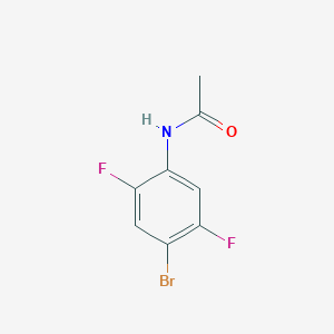 Structure - N-(4-Bromo-2,5-difluorophenyl)acetamide, 98%