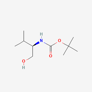 Structure - Boc-D-Valinol. N-alpha-t-Butyloxycarbonyl-D-valinol. 