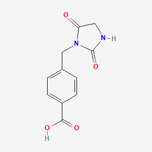 Structure - 4-[(2,5-dioxoimidazolidin-1-yl)methyl]benzoic acid, 95%