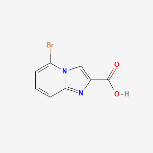 Structure - 5-Bromoimidazo[1,2-a]pyridine-2-carboxylic acid, 95%