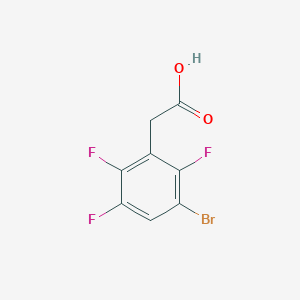 Structure - 3-Bromo-2,5,6-trifluorophenylacetic acid, 95%