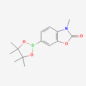 Structure - 3-Methyl-6-(4,4,5,5-tetramethyl[1,3,2]dioxaborolan-2-yl)-3h-benzooxazol-2-one, 98%