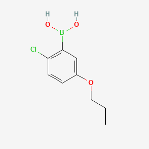 Structure - 2-Chloro-5-propoxyphenylboronic acid, 96%