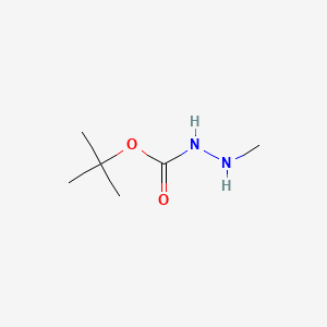 Structure - tert-Butyl 2-methylhydrazinecarboxylate, 98%
