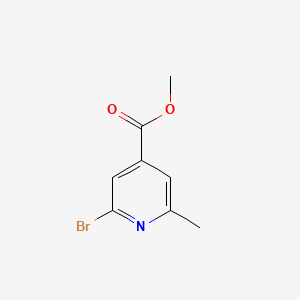 Structure - Methyl 2-bromo-6-methylisonicotinate, 99%