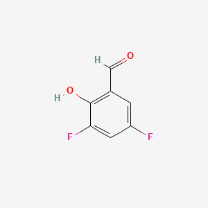 Structure - 3,5-Difluoro-2-hydroxybenzaldehyde, 98%