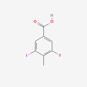 Structure - 3-Fluoro-5-iodo-4-methylbenzoic acid, 99%